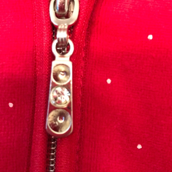 SOLD ERIKA Velour Red with white dots Lounge wear. - Picture 3 of 8